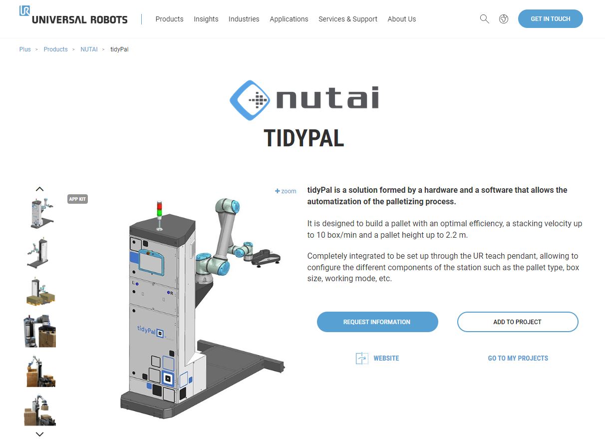 Inteligencia Artificial y Robótica Colaborativa: tidyPal de NUTAI recibe la certificación de Universal Robots