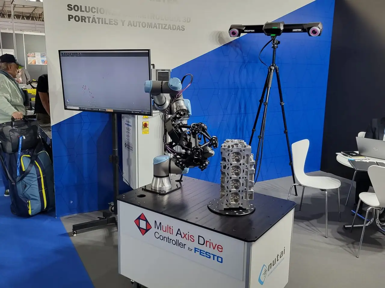 NUTAI muestra su compromiso con la innovación en el Advanced Factories 2023 4 Creaform