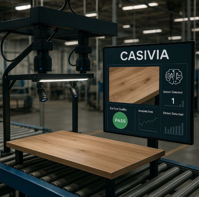 CASIVIA - Sistema digitalizado de control de calidad de superficies con visión, IA y gestión de datos para la industria del mueble