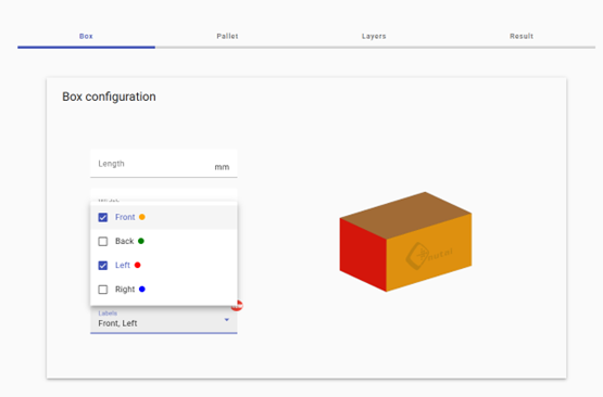 Pallet Builder 1.5.0: die neue Version unserer App zur Konfiguration von Palettierungen mit Tidypal 1 Pallet Builder es una aplicación web que permite a los usuarios planificar y personalizar el layout de las cargas en palets. Desarrollada para optimizar el uso del espacio y mejorar la eficiencia, esta herramienta permite configurar con precisión el tipo de cajas, sus dimensiones y la distribución de las mismas en el palet.